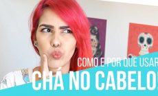 tratar o cabelo com chá