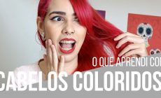 coisas que aprendi com cabelo colorido