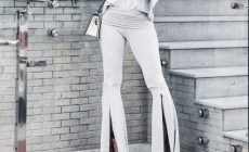 calça com fenda