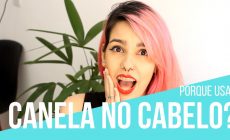 canela no cabelo