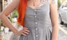 vestido listradinho