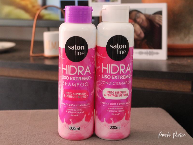 Shampoo e condicionador Hidra Liso Extremo Salon Line